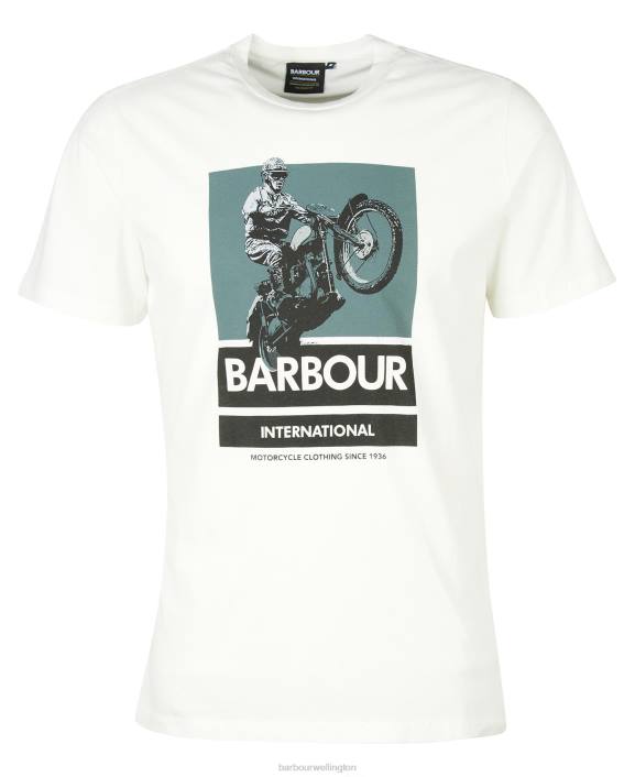 Men Classic Black Barbour Archie Graphic-Print T-Shirt 40VB941