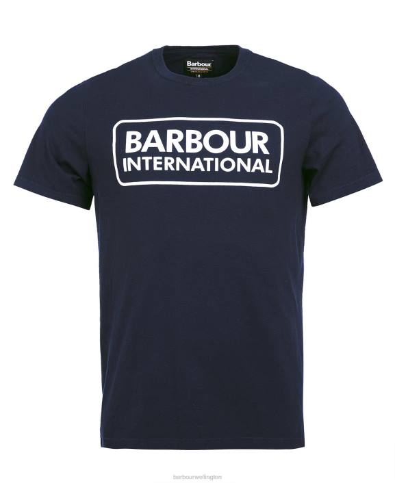 Men Classic Black Barbour Essential Large Logo T-Shirt 40VB882