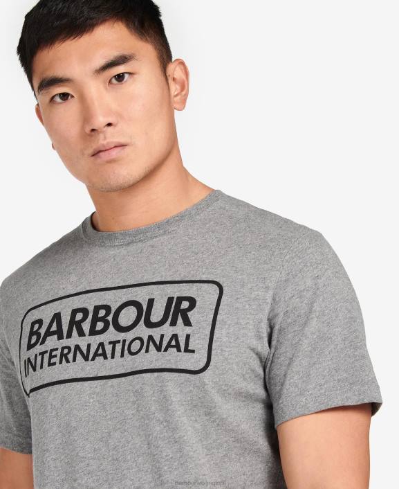 Men Classic Black Barbour Essential Large Logo T-Shirt 40VB909