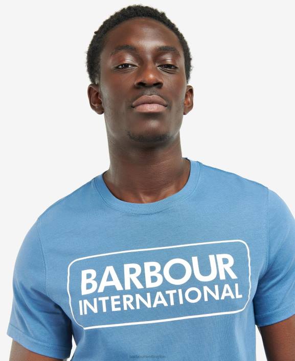 Men Classic Black Barbour Essential Large Logo T-Shirt 40VB910