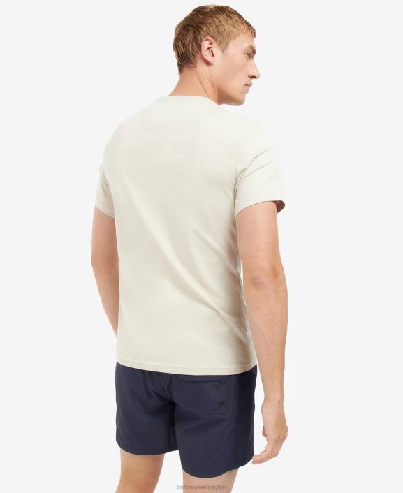 Men Classic Black Barbour Essential Large Logo T-Shirt 40VB930