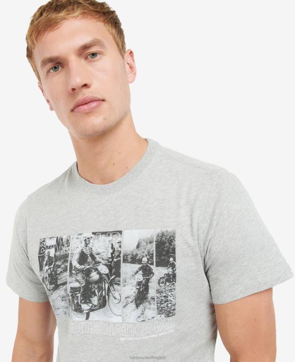 Men Insignia Blue Barbour Arter Graphic-Print T-Shirt 40VB937