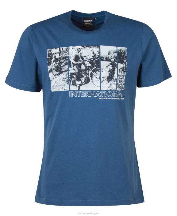 Men Insignia Blue Barbour Arter Graphic-Print T-Shirt 40VB938