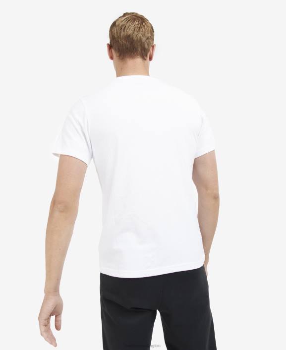 Men Light Moss Barbour Lens Graphic-Print T-Shirt 40VB808