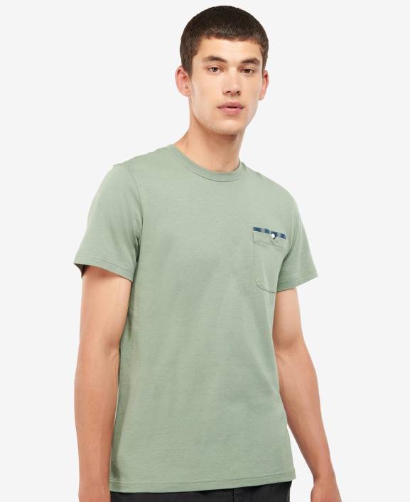 Men Monaco Blue Barbour Tayside T-Shirt 40VB786