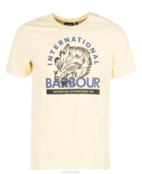 Men Pale Sky Barbour Thrift Graphic-Print T-Shirt 40VB840
