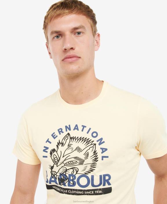 Men Pale Sky Barbour Thrift Graphic-Print T-Shirt 40VB840