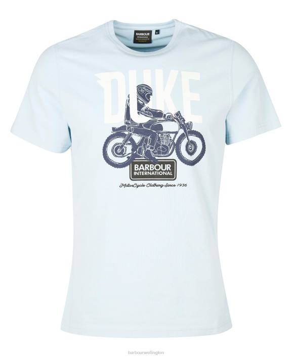 Men Pale Sky Barbour Thrift Graphic-Print T-Shirt 40VB841