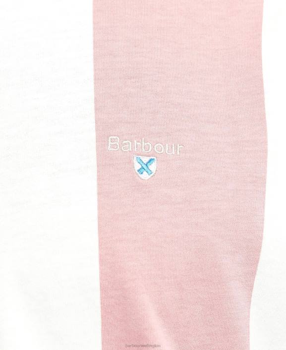 Men Pink Salt Barbour Osborne Striped T-Shirt 40VB806
