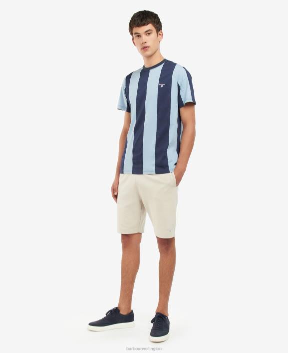 Men Pink Salt Barbour Osborne Striped T-Shirt 40VB945