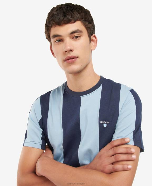 Men Pink Salt Barbour Osborne Striped T-Shirt 40VB945