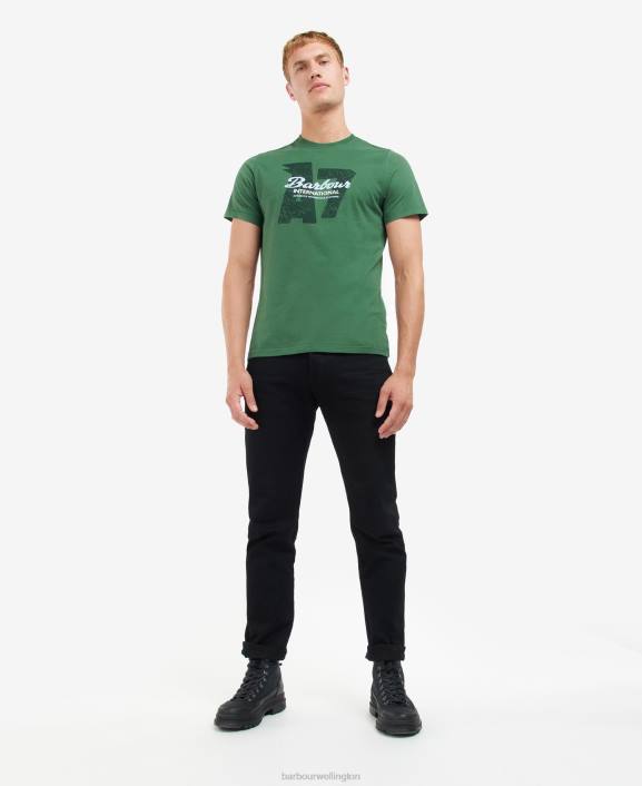 Men Racing Green Barbour Vantage Graphic-Print T-Shirt 40VB824