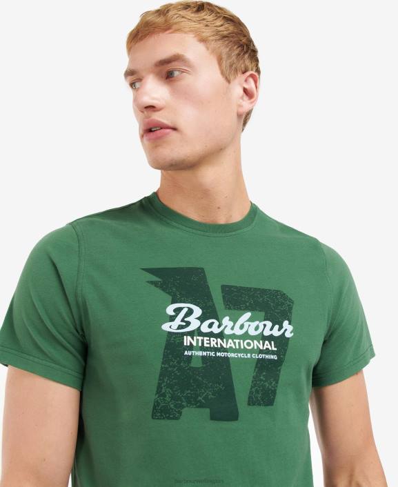 Men Racing Green Barbour Vantage Graphic-Print T-Shirt 40VB824