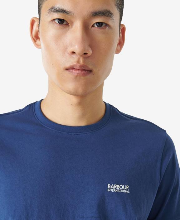 Men Whisper White Barbour Torque Tipped T-Shirt 40VB887