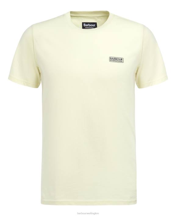 Men White/Classic Black Barbour Small Logo T-Shirt 40VB804