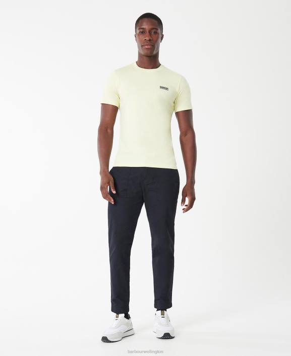 Men White/Classic Black Barbour Small Logo T-Shirt 40VB804