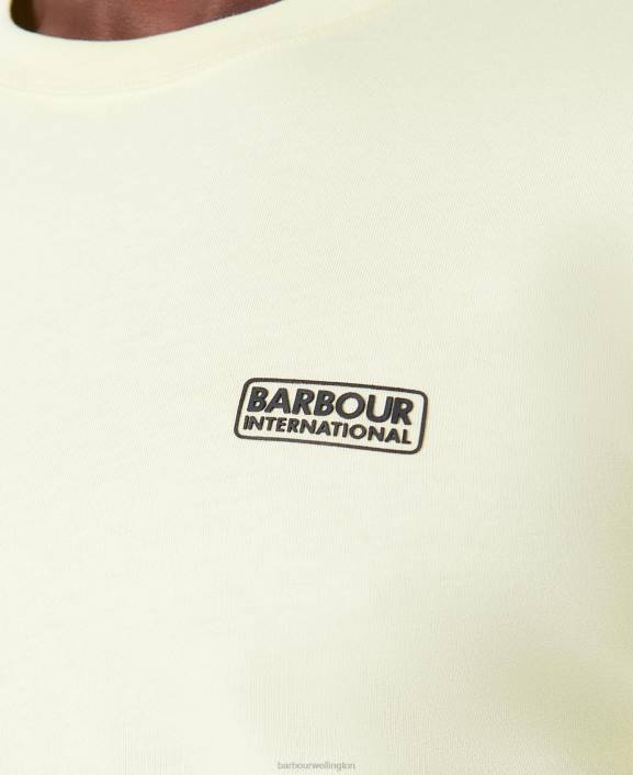 Men White/Classic Black Barbour Small Logo T-Shirt 40VB804