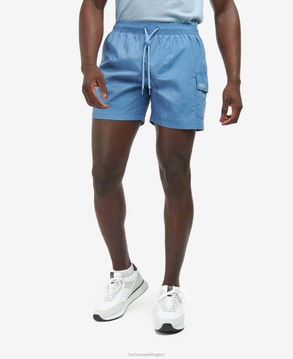 Men Blue Horizon Barbour Pocket Swim Shorts 40VB1192