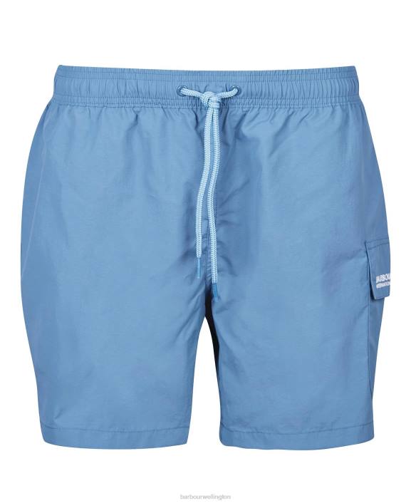 Men Blue Horizon Barbour Pocket Swim Shorts 40VB1192