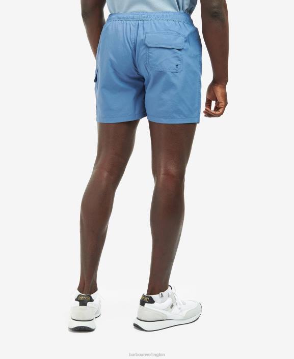 Men Blue Horizon Barbour Pocket Swim Shorts 40VB1192