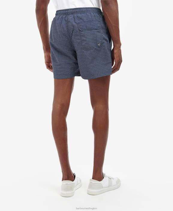 Men Classic Navy Barbour Tidal Swim Shorts 40VB1223