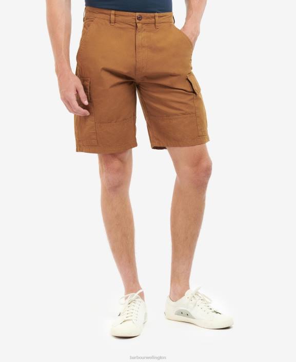 Men Ivy Green Barbour Essential Ripstop Cargo Shorts 40VB1151