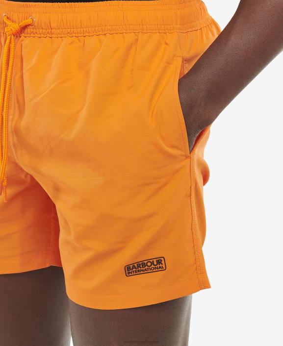 Men Marigold Barbour Essential Small Logo Swim Shorts 40VB1222