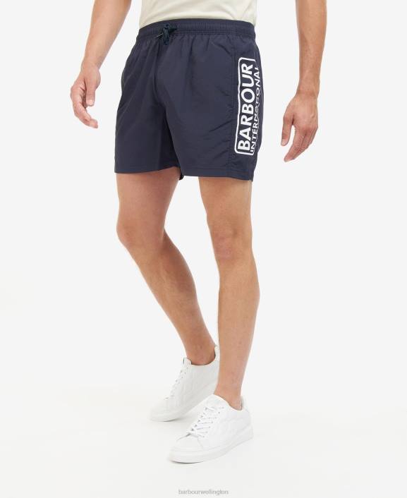Men Night Sky Barbour Large Logo Swim Shorts 40VB1195