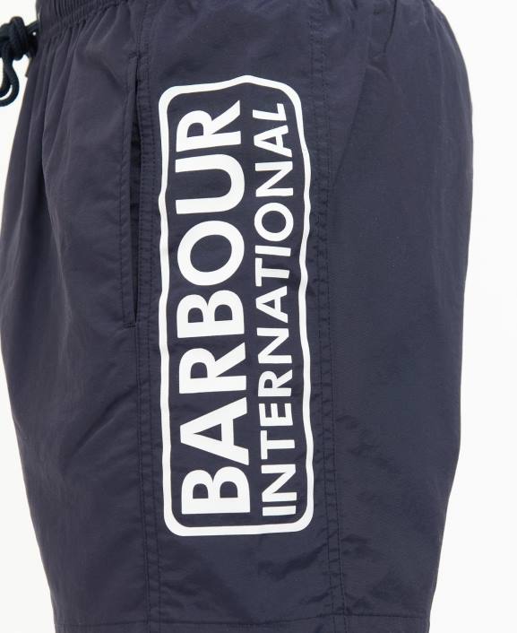 Men Night Sky Barbour Large Logo Swim Shorts 40VB1195