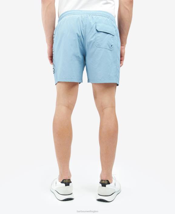 Men Night Sky Barbour Large Logo Swim Shorts 40VB1228