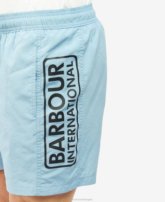 Men Night Sky Barbour Large Logo Swim Shorts 40VB1228