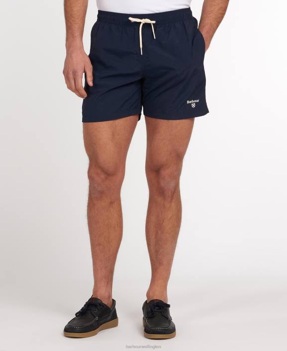 Men Olive Barbour Essential Logo 5'' Swim Shorts 40VB1142