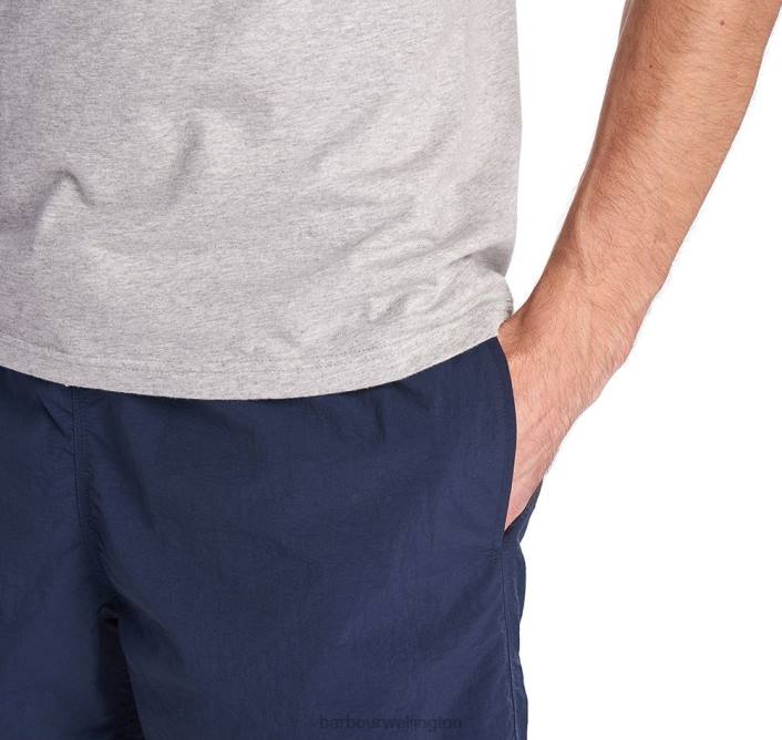 Men Olive Barbour Essential Logo 5\'\' Swim Shorts 40VB1142