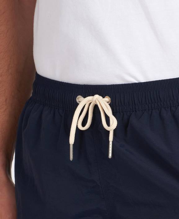 Men Olive Barbour Essential Logo 5\'\' Swim Shorts 40VB1142