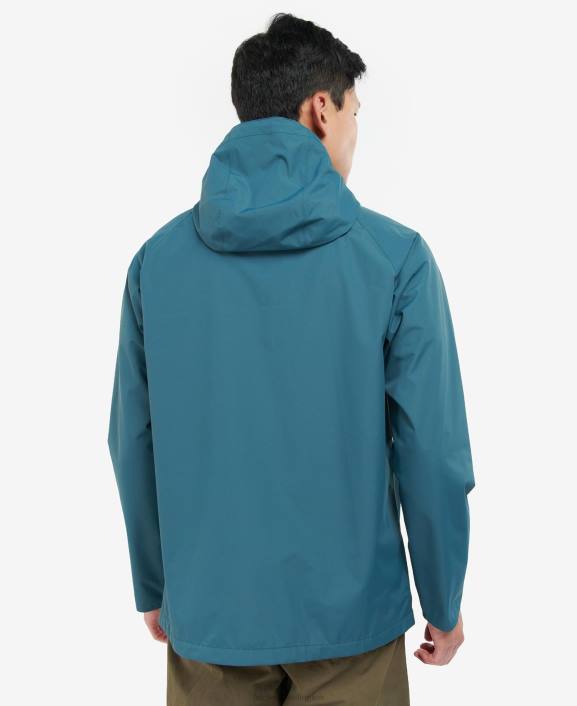 Men Navy/Dress Barbour Hooded Dormus Waterproof Jacket 40VB212