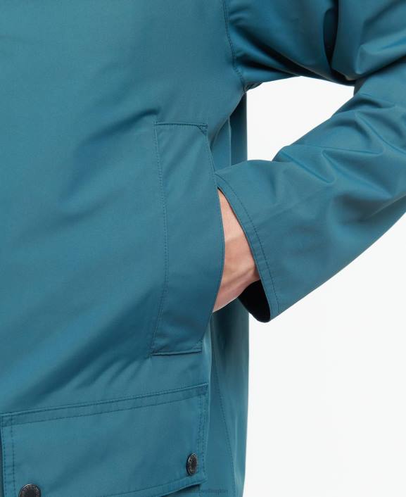 Men Navy/Dress Barbour Hooded Dormus Waterproof Jacket 40VB212