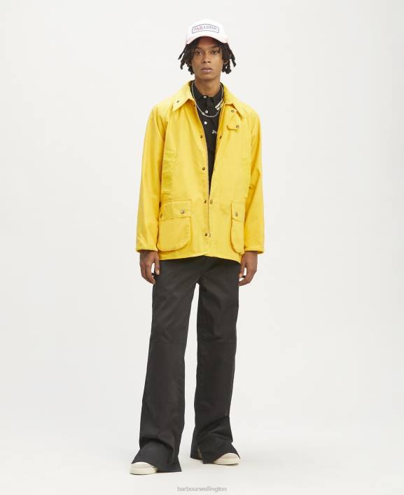 Men Hot Pink Palm Angels x Barbour Malik Bedale Wax Jacket 40VB68