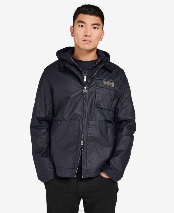Men Night Sky Barbour North Waxed Jacket 40VB50