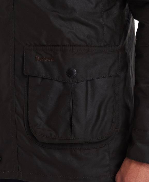 Men Olive Barbour Corbridge Wax Jacket 40VB23