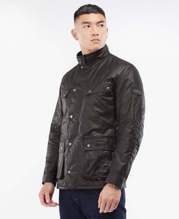 Men Rustic Barbour Tourer Duke Wax Jacket 40VB46