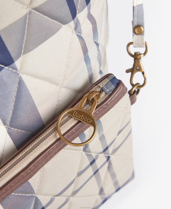 Women Classic Tartan Barbour Wetherham Quilted Tote Bag 40VB2389