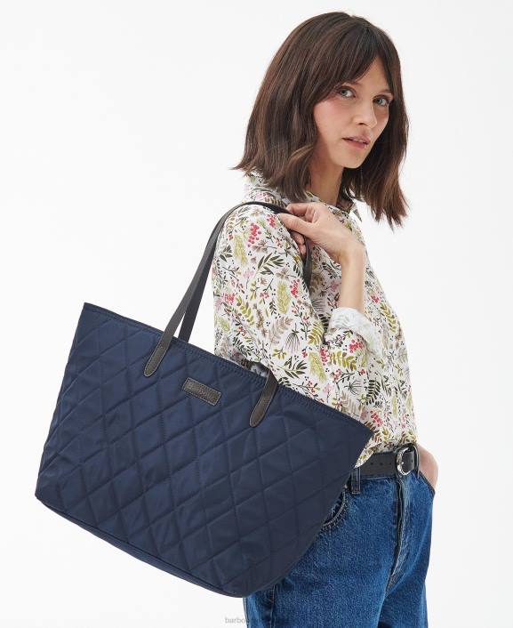 Women Classic Tartan Barbour Witford Quilted Tote Bag 40VB2395