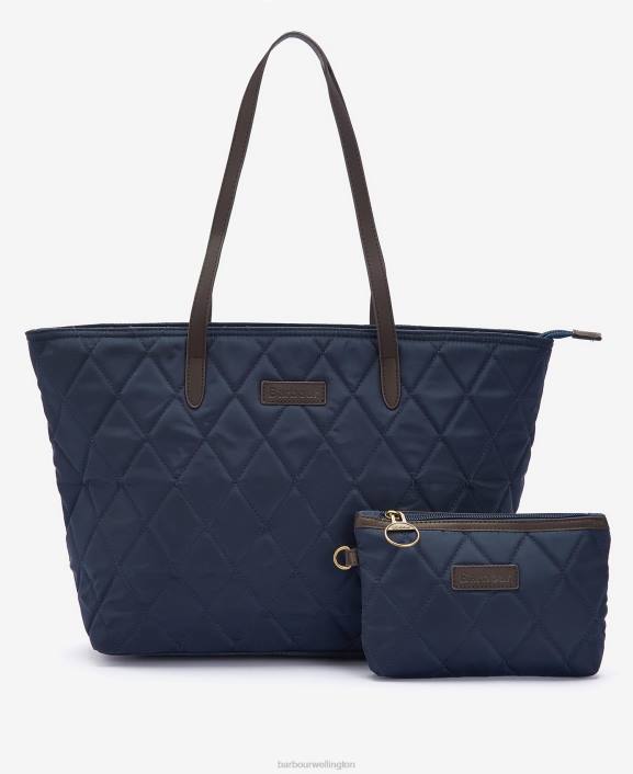 Women Classic Tartan Barbour Witford Quilted Tote Bag 40VB2395