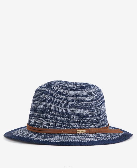 Women Classic Navy Barbour Barmouth Fedora 40VB2432