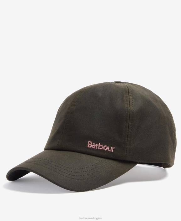 Women Navy/Classic Barbour Belsay Wax Sports Cap 40VB2439