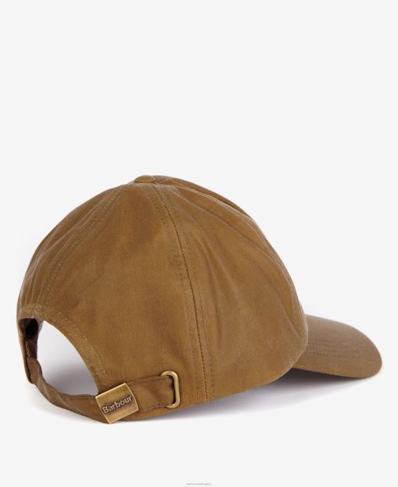 Women Sand Barbour Belsay Waxed Sports Cap 40VB2437
