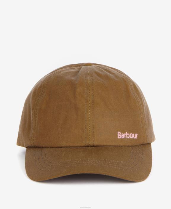 Women Sand Barbour Belsay Waxed Sports Cap 40VB2437