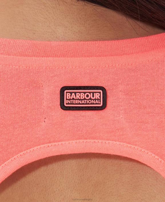 Women Atomic Coral Barbour Halton Dress 40VB1892