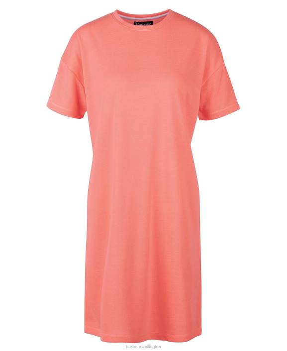 Women Atomic Coral Barbour Halton Dress 40VB1892