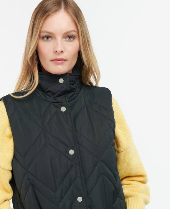 Women Lt Fawn/Ancient Fern Tartan Barbour Dio Gilet 40VB1581